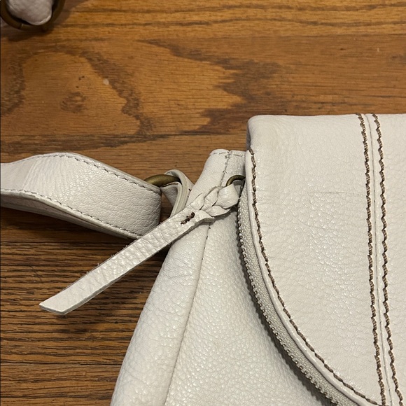The Sak Deena Flap Elegant Cream Leather Crossbody - Picture 12 of 16